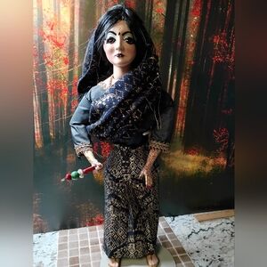 Porcelain Doll w/Padded Legs & Torso  Absolutely Gorgeous Henna Tattoos Jewelry